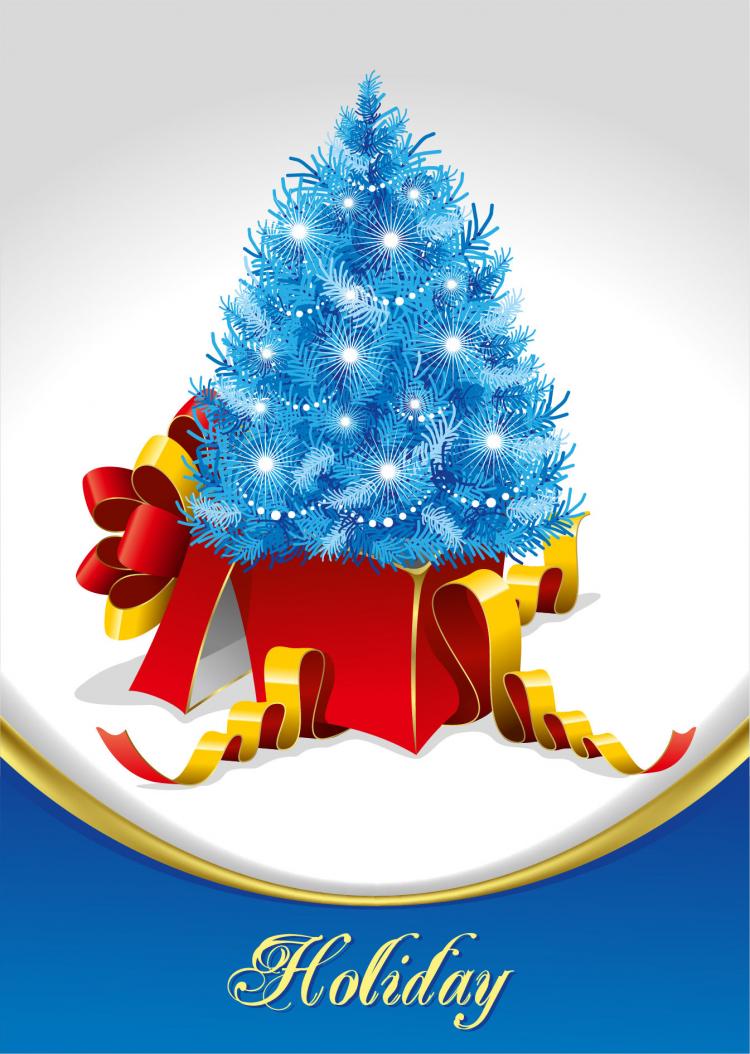 free vector Christmas Tree and Gifts Vector